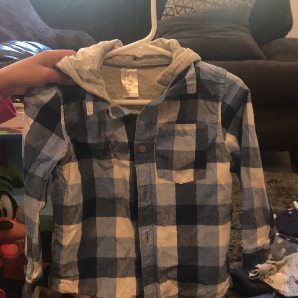 H&M flannel shirt hoodie